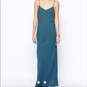 Greylin turquoise spaghetti strap maxi dress